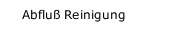 Abflu&szlig; Reinigung
